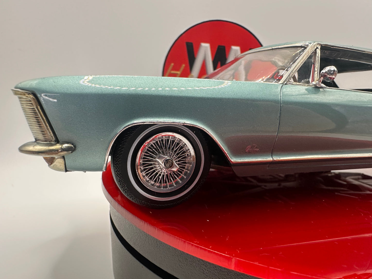 AMT Buick Riviera 1963-65 spoked hubcaps (set of 4). 3D printed resin. Heaths Model Works