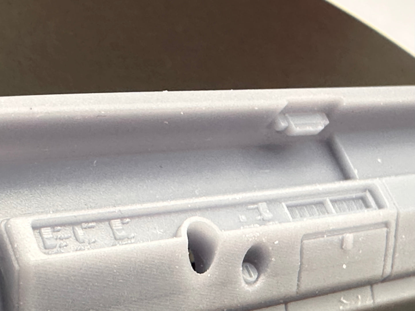 1/25 scale 1969 Road Runner dashboard (for Heaths Model Works interior tub and Jo-Han body.