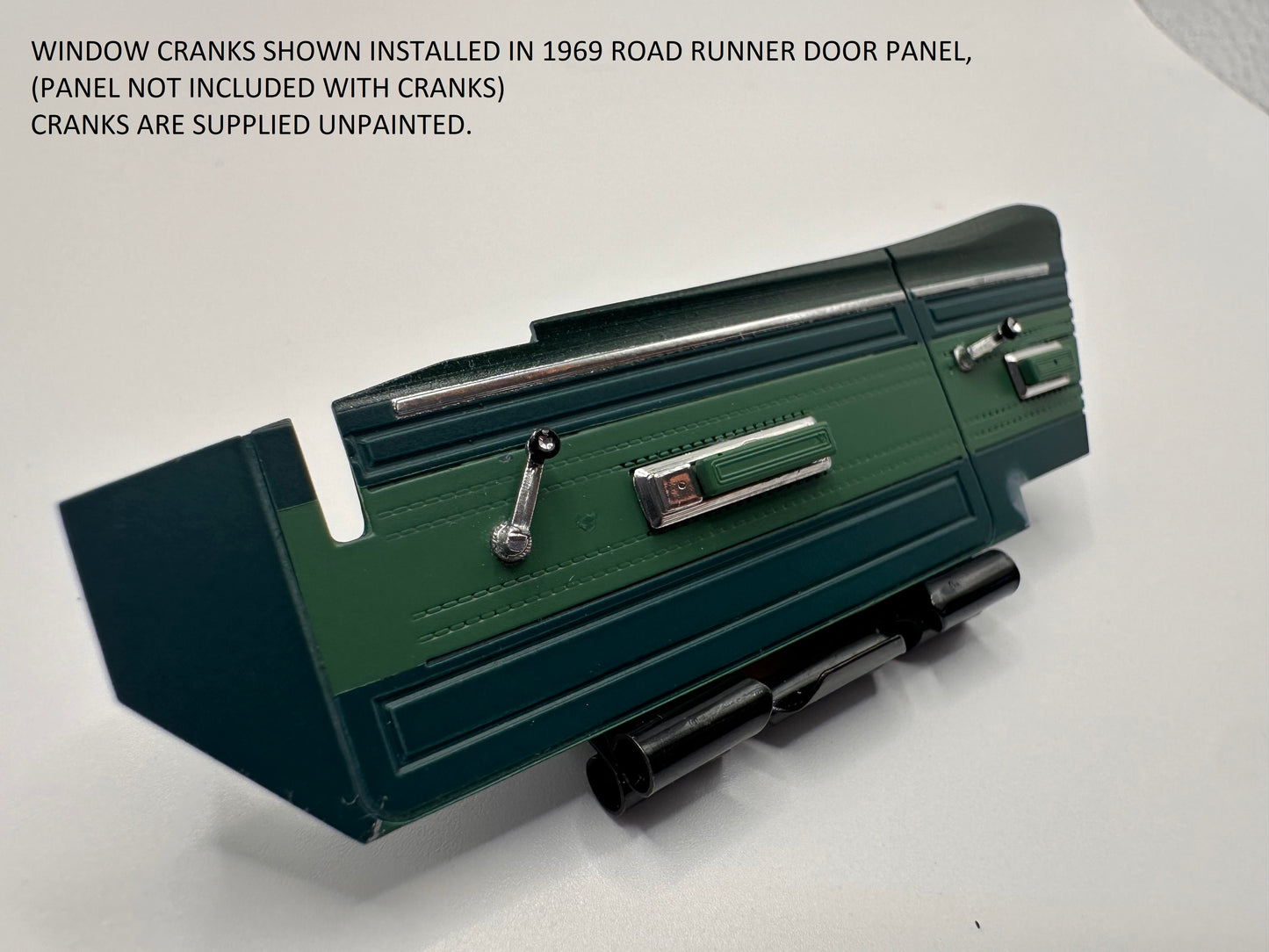 1/25 scale 1968-74 Dodge/Plymouth window crank handle (4 count) for AMT and Revell kits. Heaths Model Works