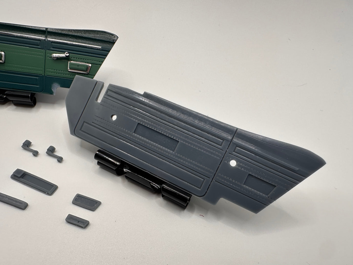 1/25 scale 1969 Road Runner door panel (set) for AMT or Heaths Model Works interior tub