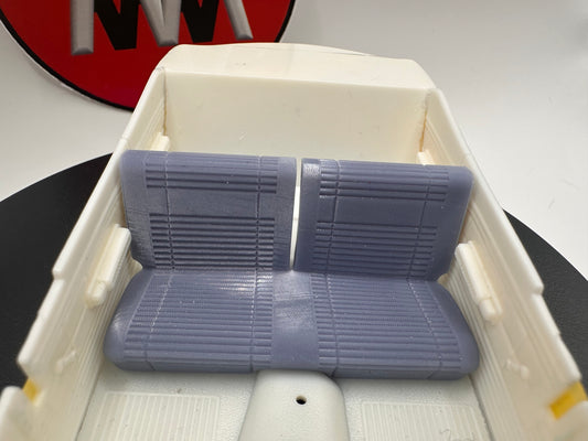 1/25 scale 1969 Road Runner front bench seat for AMT interior tub. Heaths Model Works