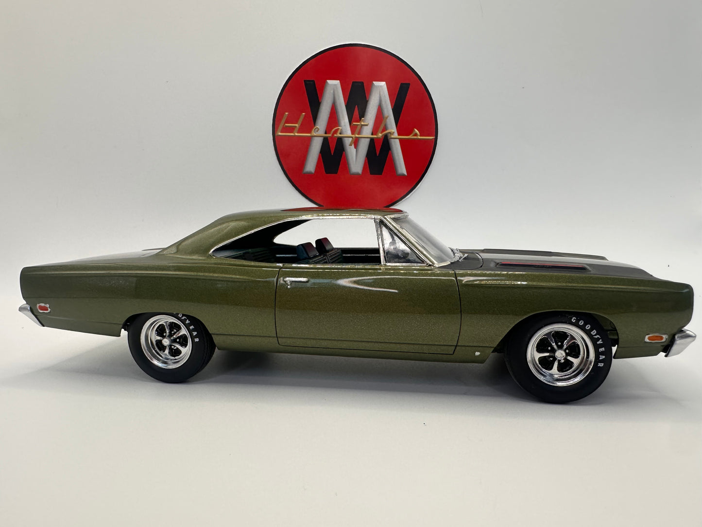 AMT 1968 Roadrunner 1/25 Scale Keystone Klassic Wheels (also fit 1969 GTX). 3D printed resin, Heaths Model Works
