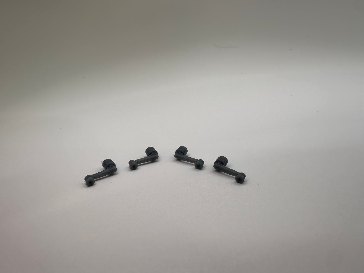 1/25 scale 1968-74 Dodge/Plymouth window crank handle (4 count) for AMT and Revell kits. Heaths Model Works