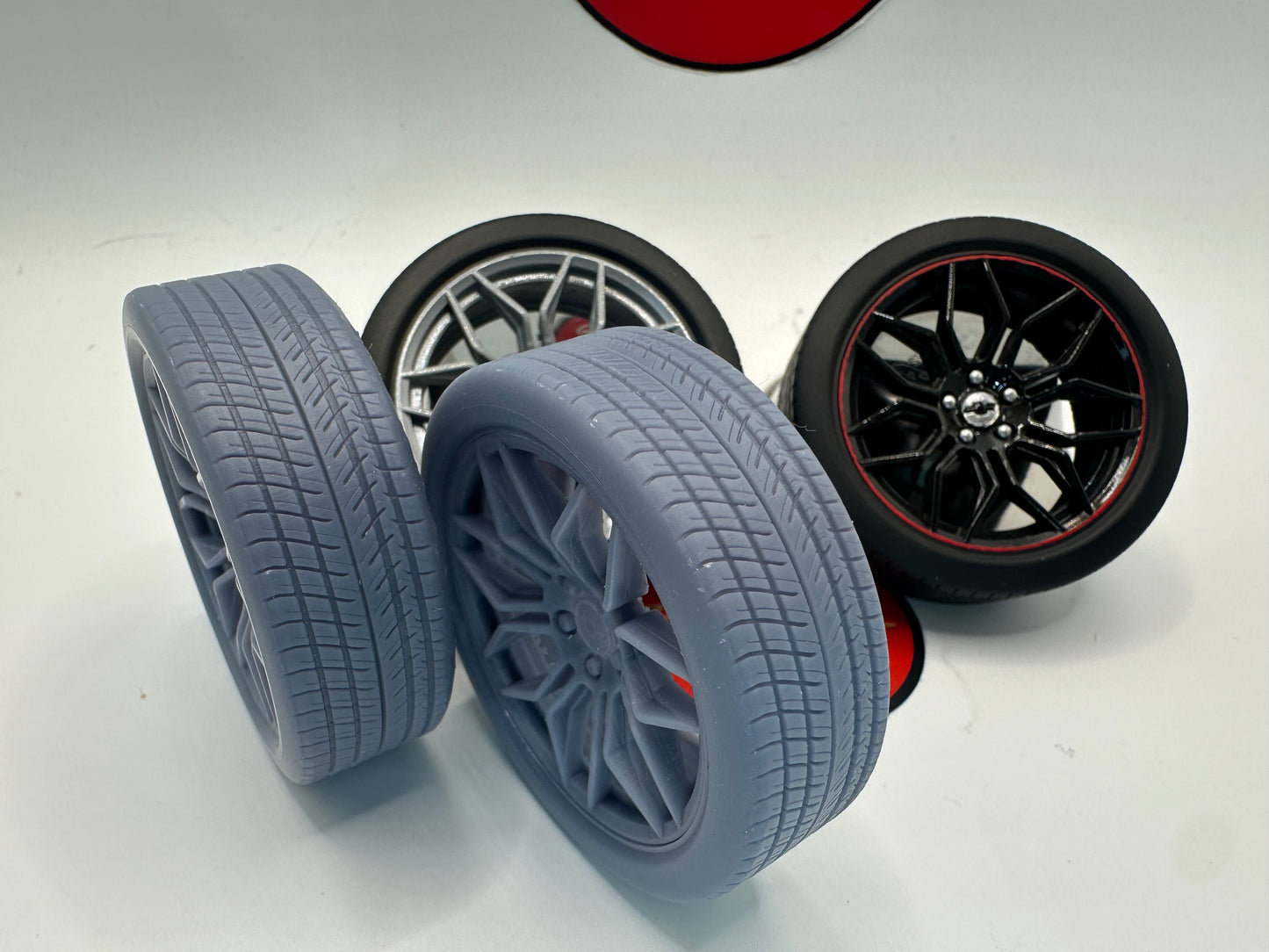 1/12 Scale Revell 1969 Camaro Wheels and Tires (C8 Corvette ‘spider wheels)