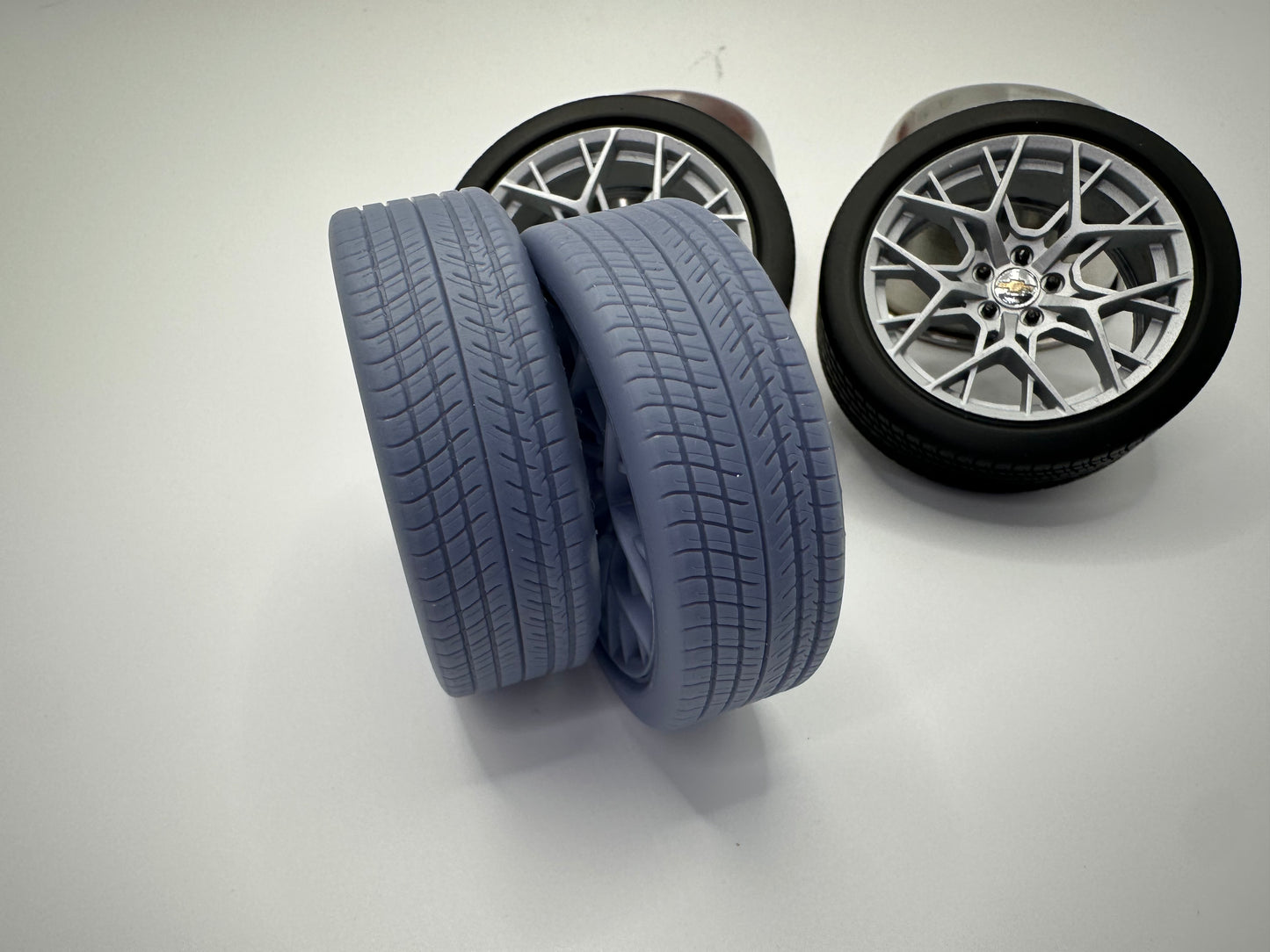 1/12 Scale Revell 1969 Camaro Wheels and Tires (C8 Corvette inspired)