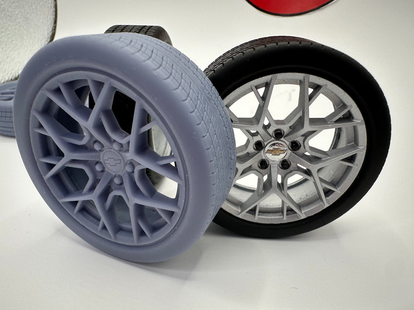 1/12 Scale Revell 1969 Camaro Wheels and Tires (C8 Corvette inspired)