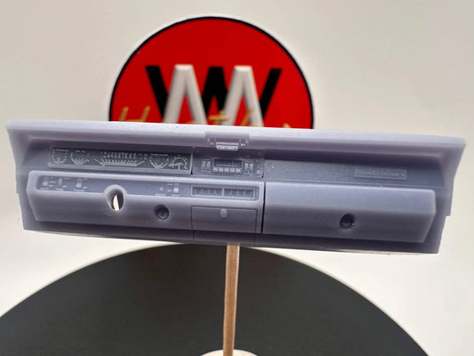 1/25 scale 1969 Road Runner dashboard for AMT interior tub (1968 to 1969 conversion)