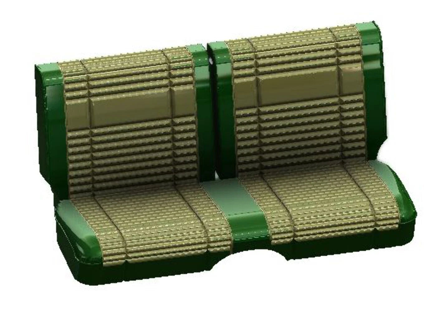 1/25 scale 1969 Road Runner front bench seat for AMT interior tub