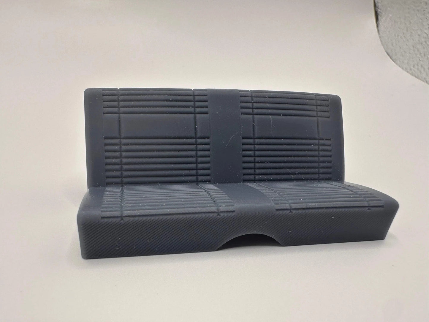 1/25 scale 1969 Road Runner rear bench seat for AMT or Heath's Model Works interior tub